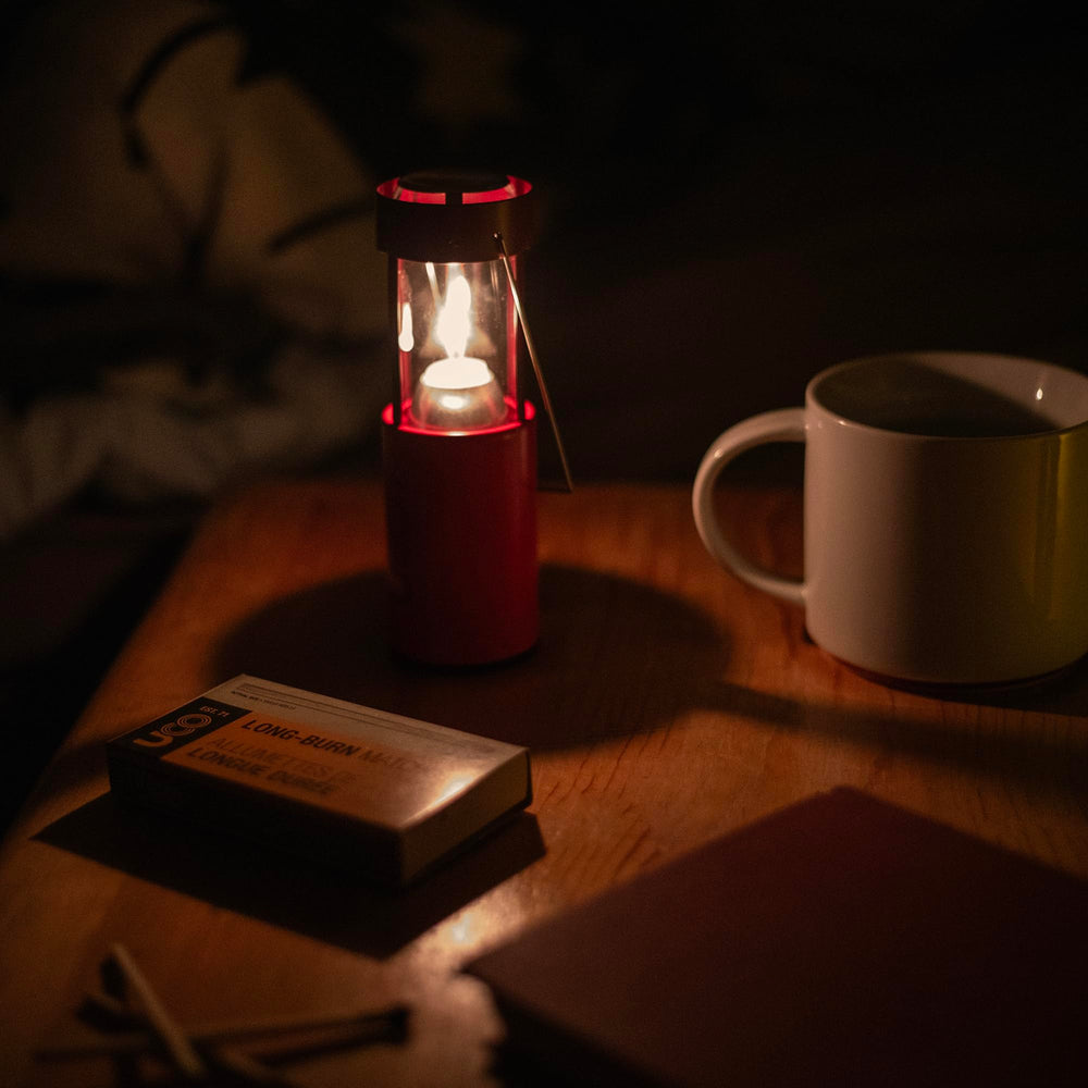 UCO Original Candle Lantern portable with carrying handle and hook for versatile placement.