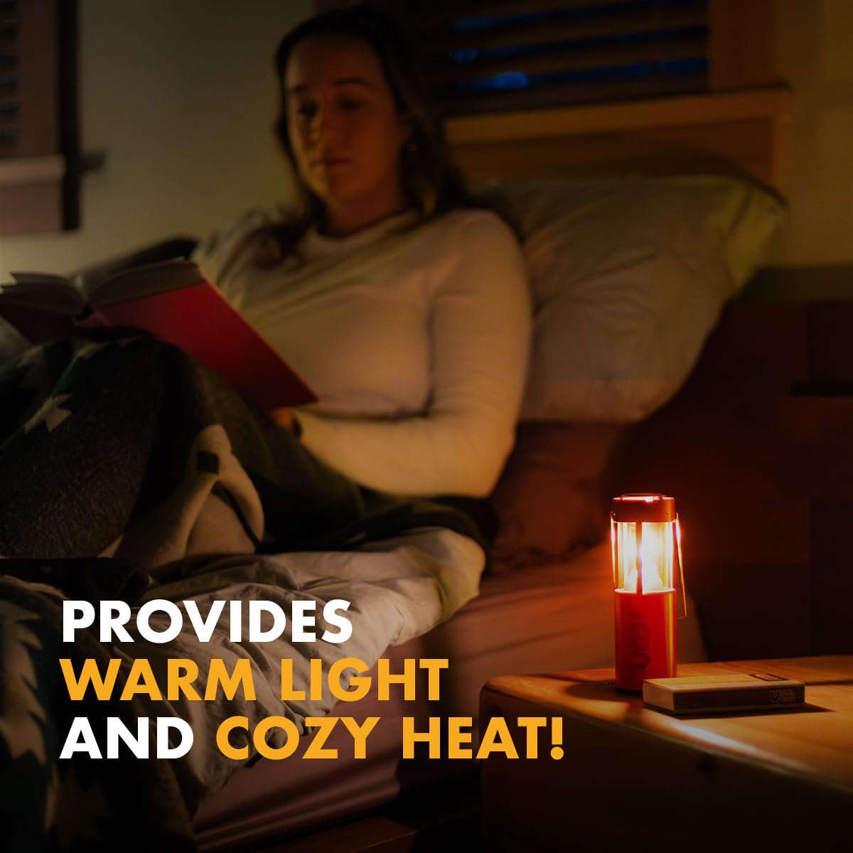 UCO Original Candle Lantern viewing slot lets you monitor burn time at a glance.