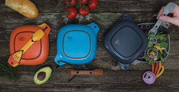 UCO Classic Blue design adds style to outdoor meals.