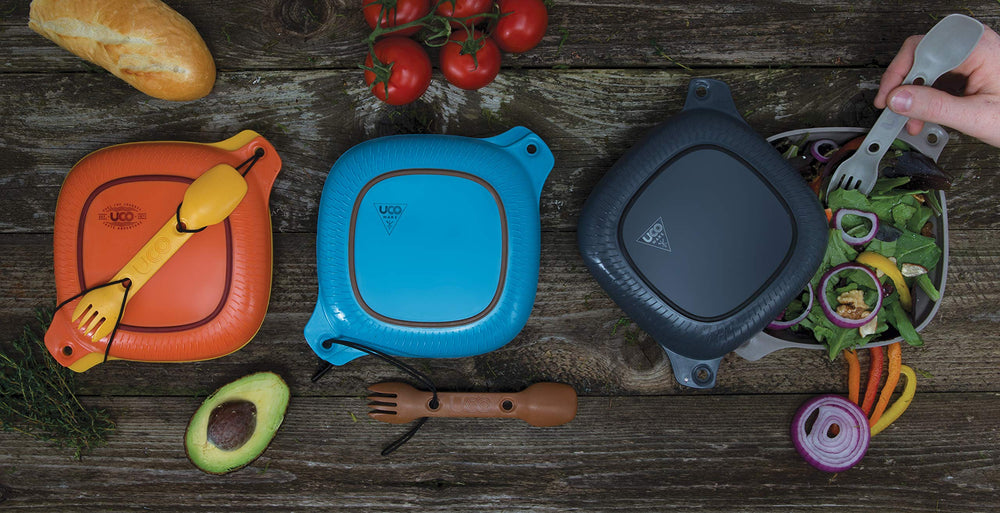 UCO Classic Blue design adds style to outdoor meals.