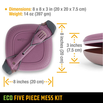 UCO Recycled ECO bottom-grip bowl keeps bowls steady