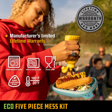 UCO Recycled ECO phthalate-free material emphasizes safe, eco-friendly dining