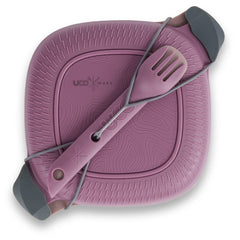 UCO Recycled ECO plate-bowl-connected showing compact dining and airtight packing