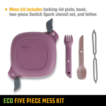 UCO Recycled ECO spork tether shows secure packing and attachment