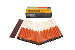 UCO Stormproof Matches extended-length design improves safety during outdoor fires
