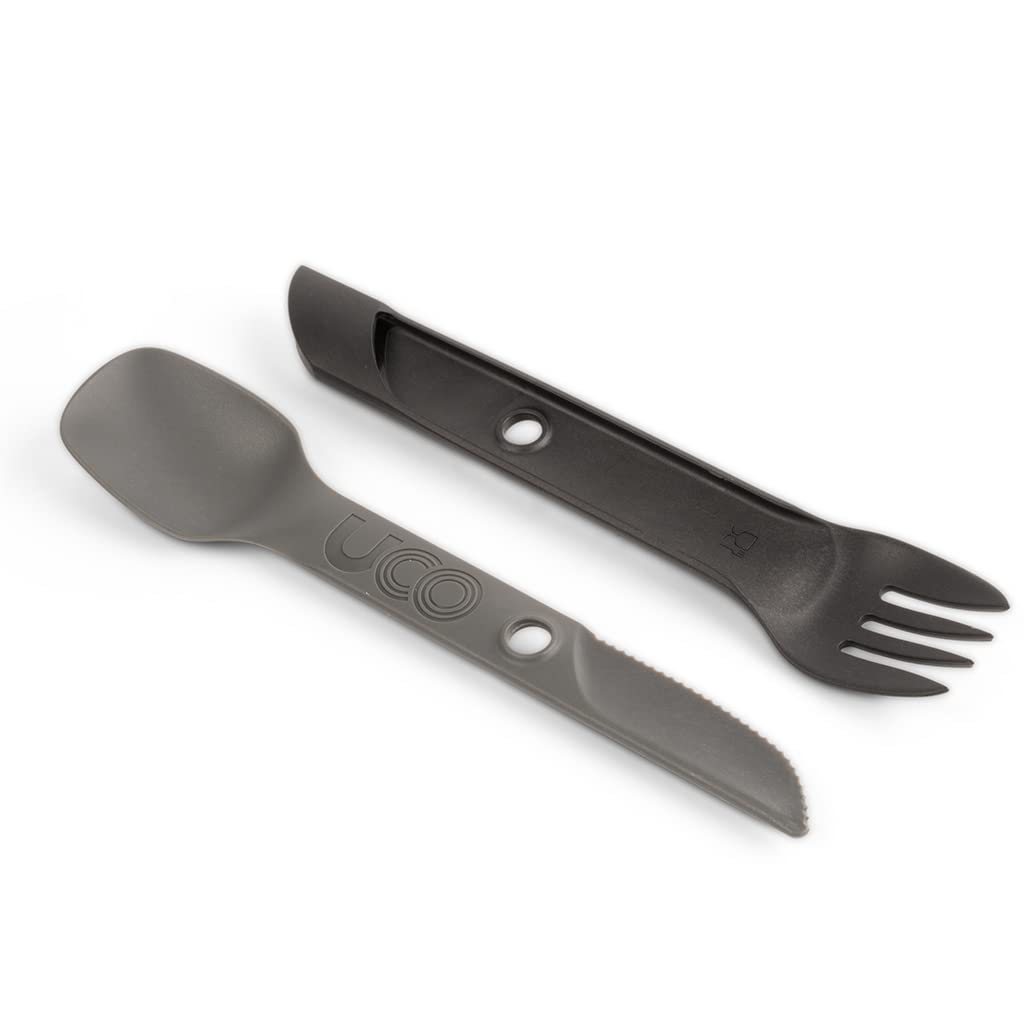 UCO Switch Spork closed profile for compact packing and 3-in-1 use.