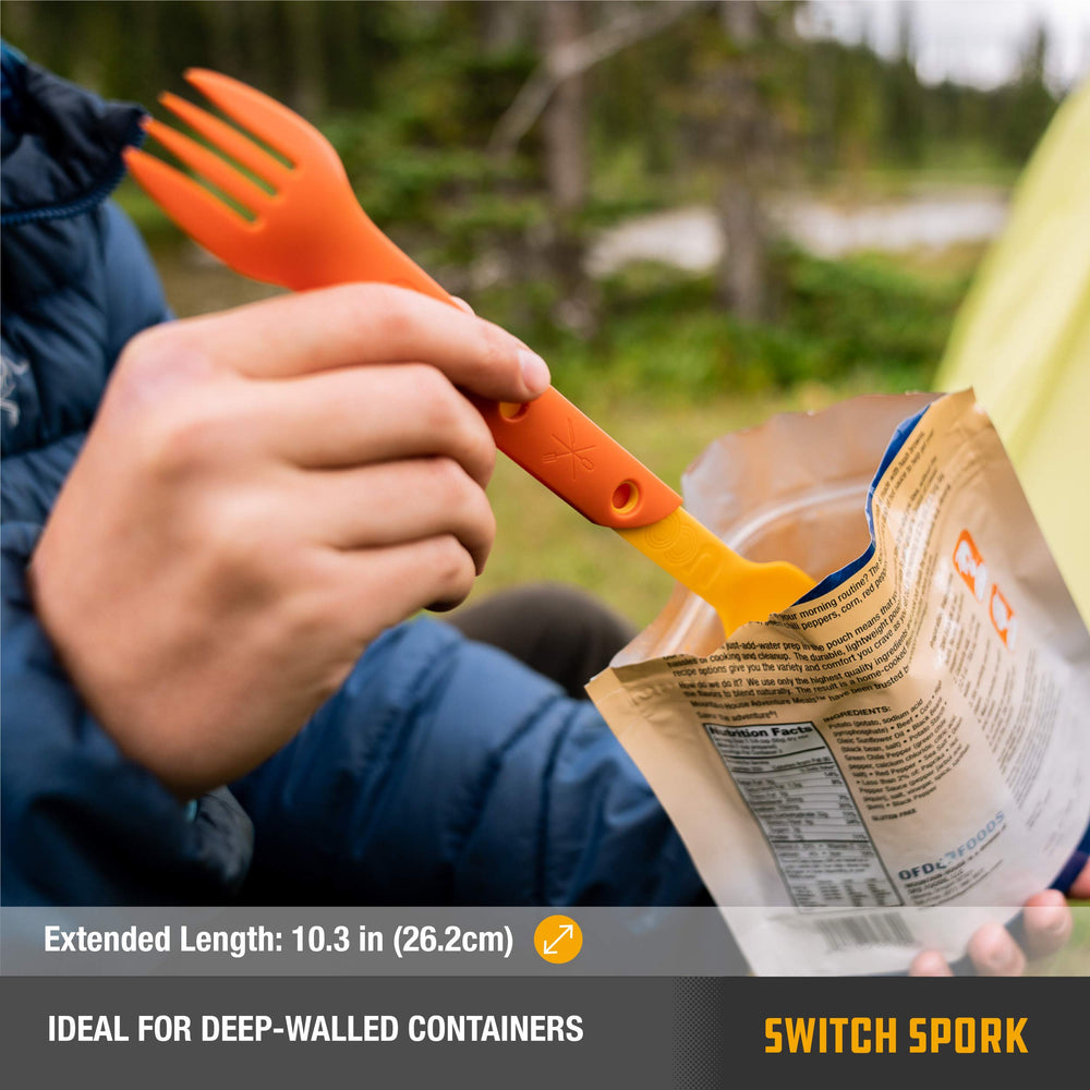 UCO Switch Spork microwave- and dishwasher-safe for easy cleanup.