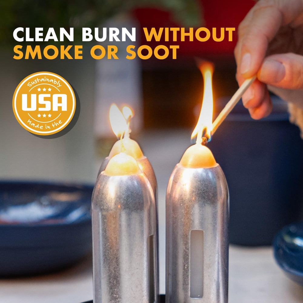 UCO Texas-sourced beeswax ensures paraffin-free, natural burning