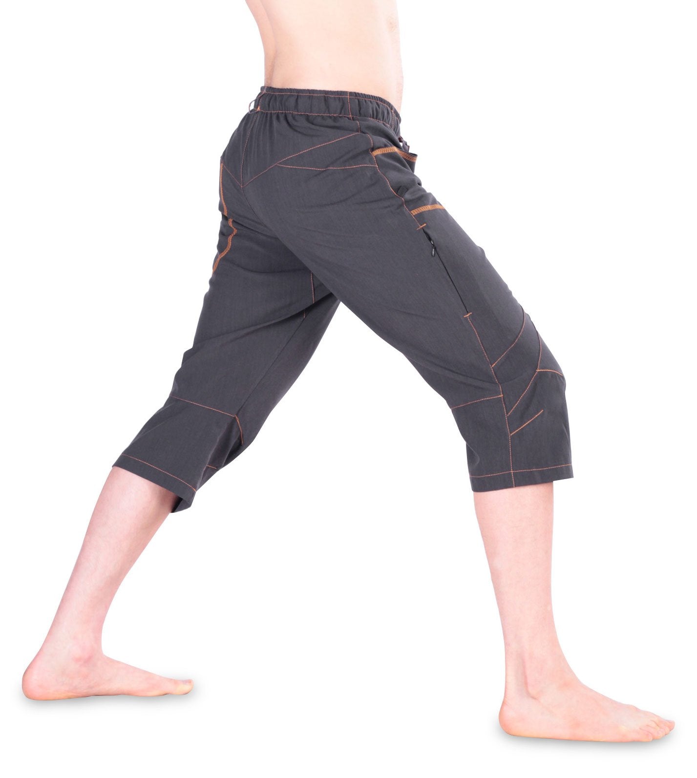 Ucraft Xlite knickers graphite belt closeup emphasizes comfortable harness-friendly waistband.