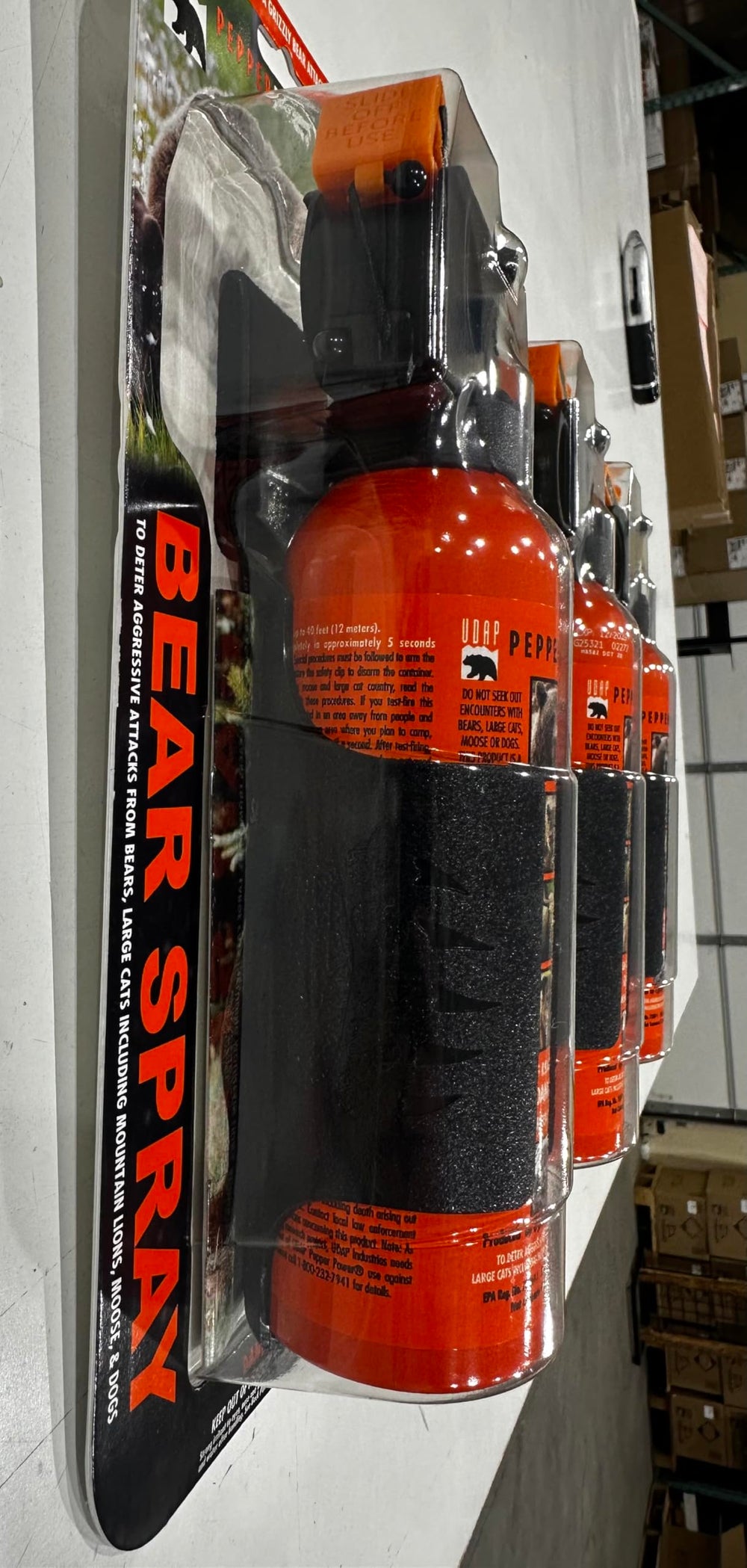 UDAP Griz Guard holster keeps spray accessible and secure.