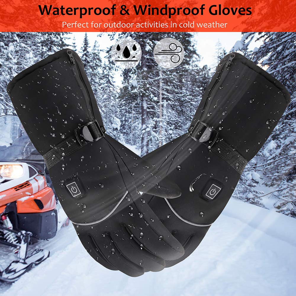 UDOGI heated gloves adjustable wrist buckles provide secure customizable fit