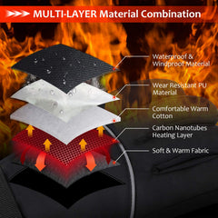 UDOGI heated gloves in use during winter activity demonstrating warmth and mobility