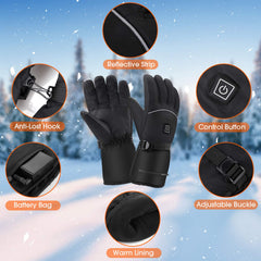 UDOGI heated gloves waterproof materials protect hands in wet windy conditions