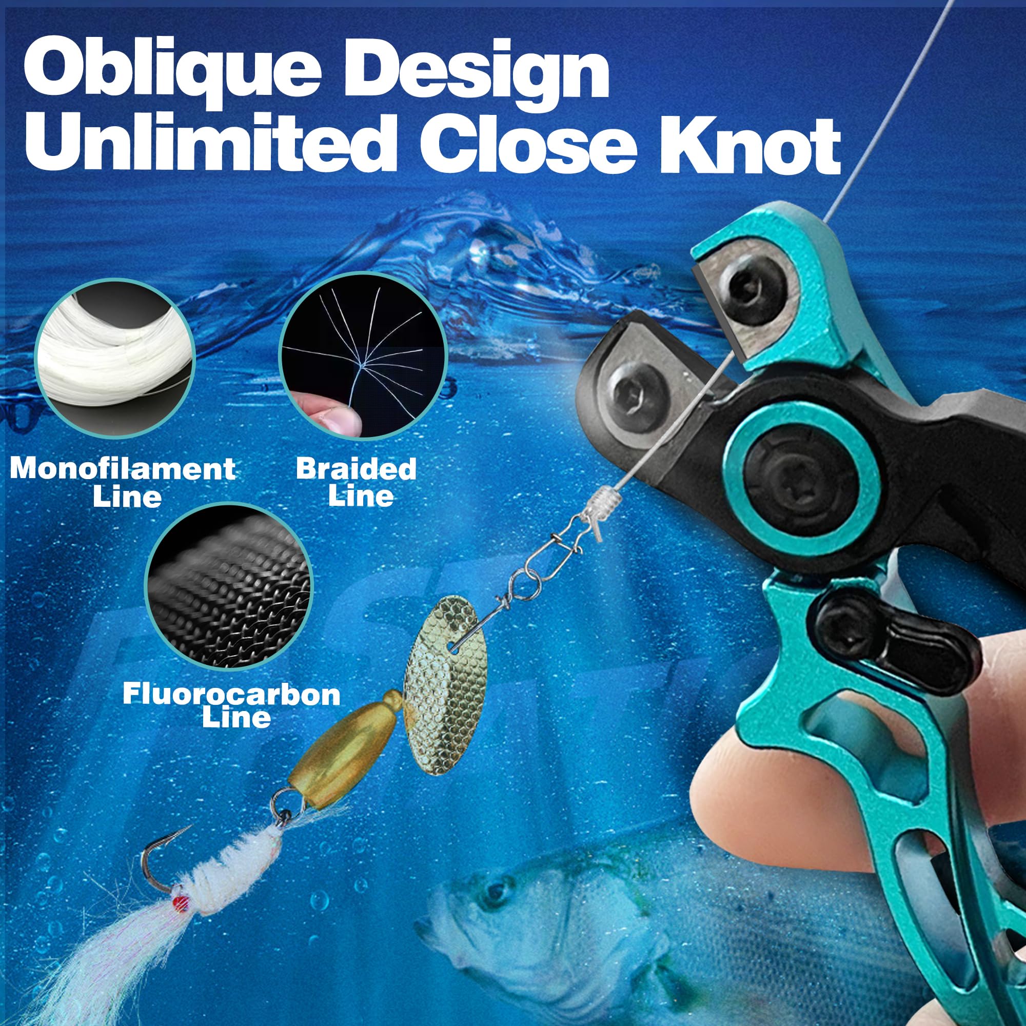 Aluminum handle of UEDGER line cutter with clip