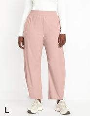 Ugerlov women's barrel pants pink wide leg flow ideal for lounging.