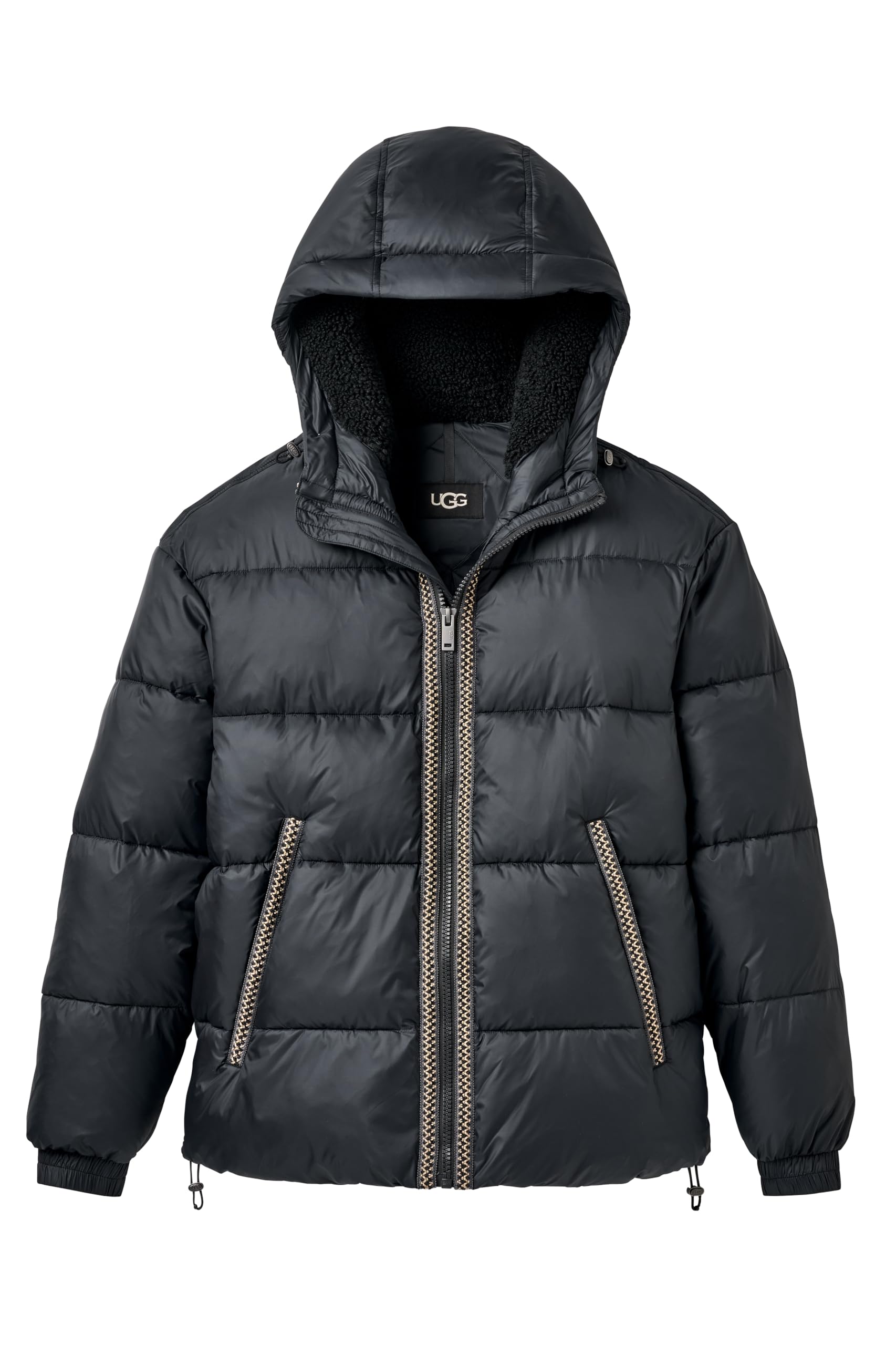 UGG Men's Xayden UGGbraid Puffer Hood keeps you warm in light wind.