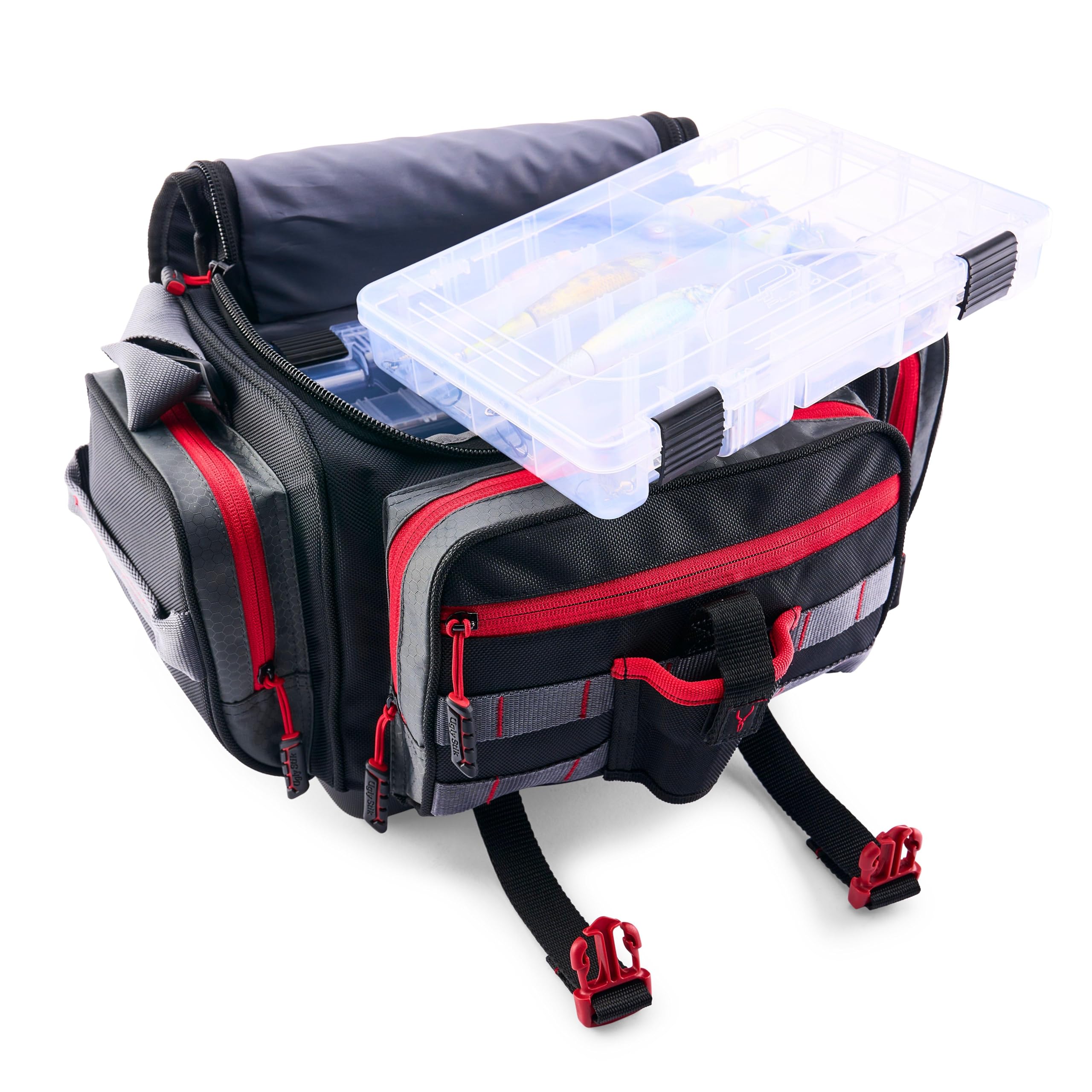 Ugly Stik 3600 tackle bag branding logo on exterior