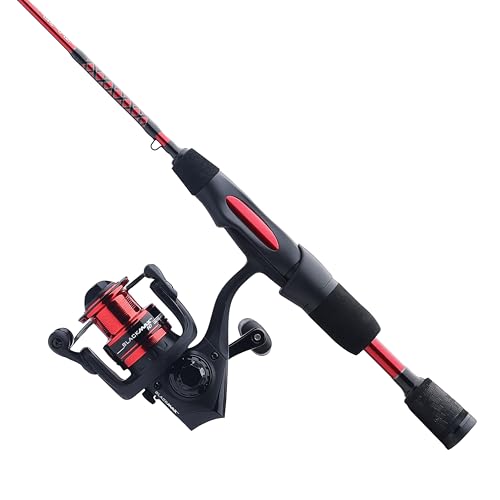 Ugly Stik Carbon Ice 36 inch spinning reel shown with lightweight graphite body for reduced fatigue.