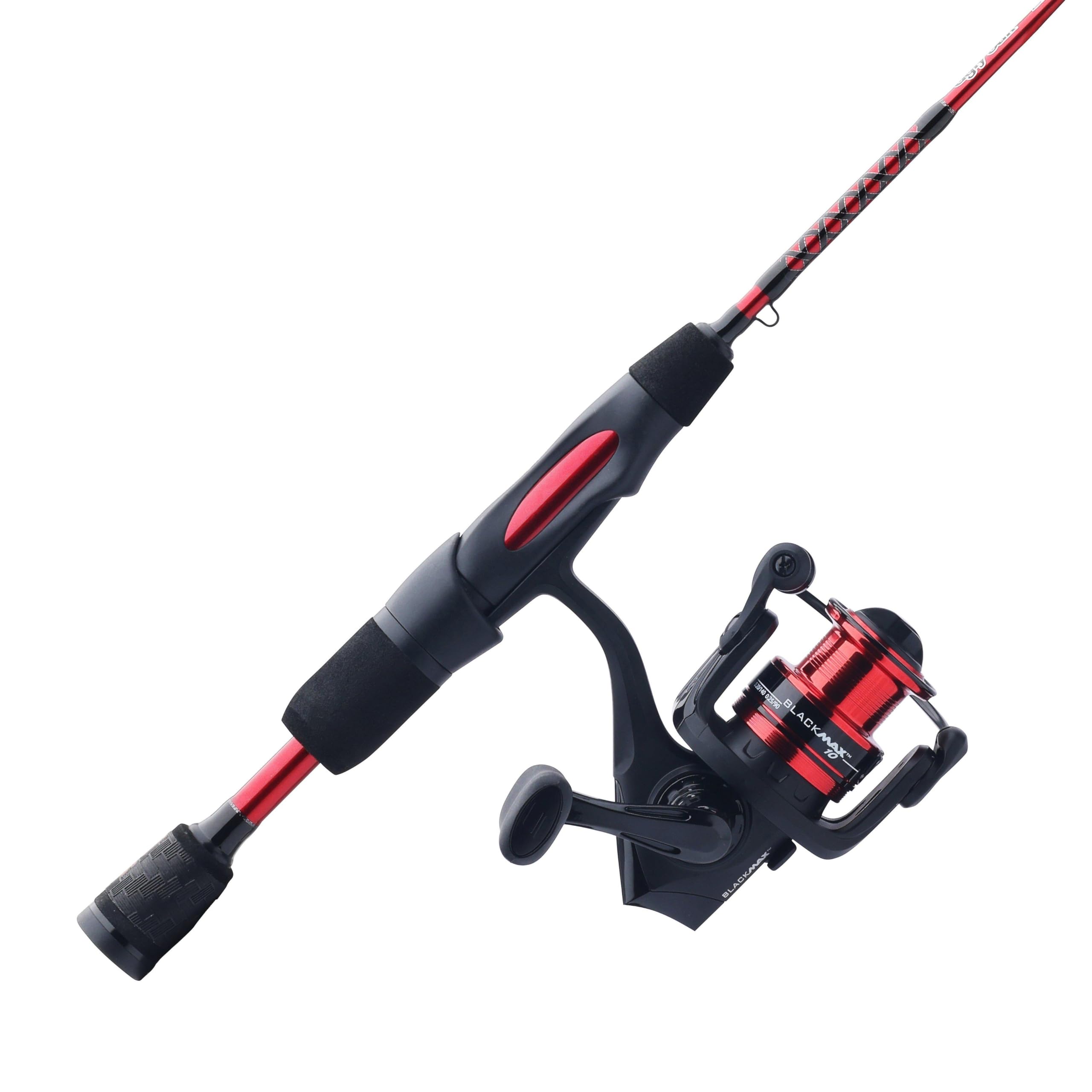 Ugly Stik Carbon Ice 36 inch spinning rod with graphite tip delivering crisp ice action.