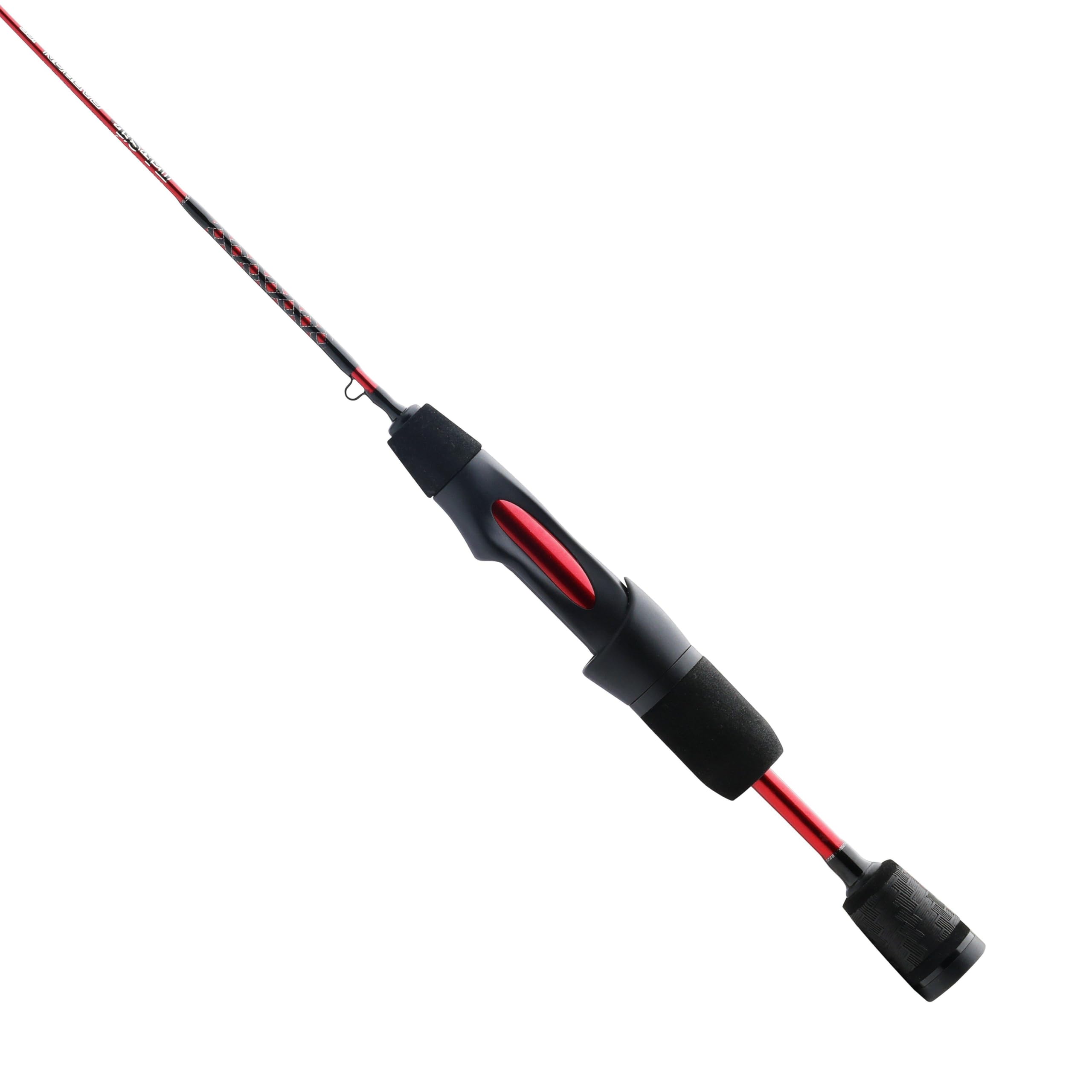 Ugly Stik Carbon Ice rod with fore and rear grips for all-day comfort