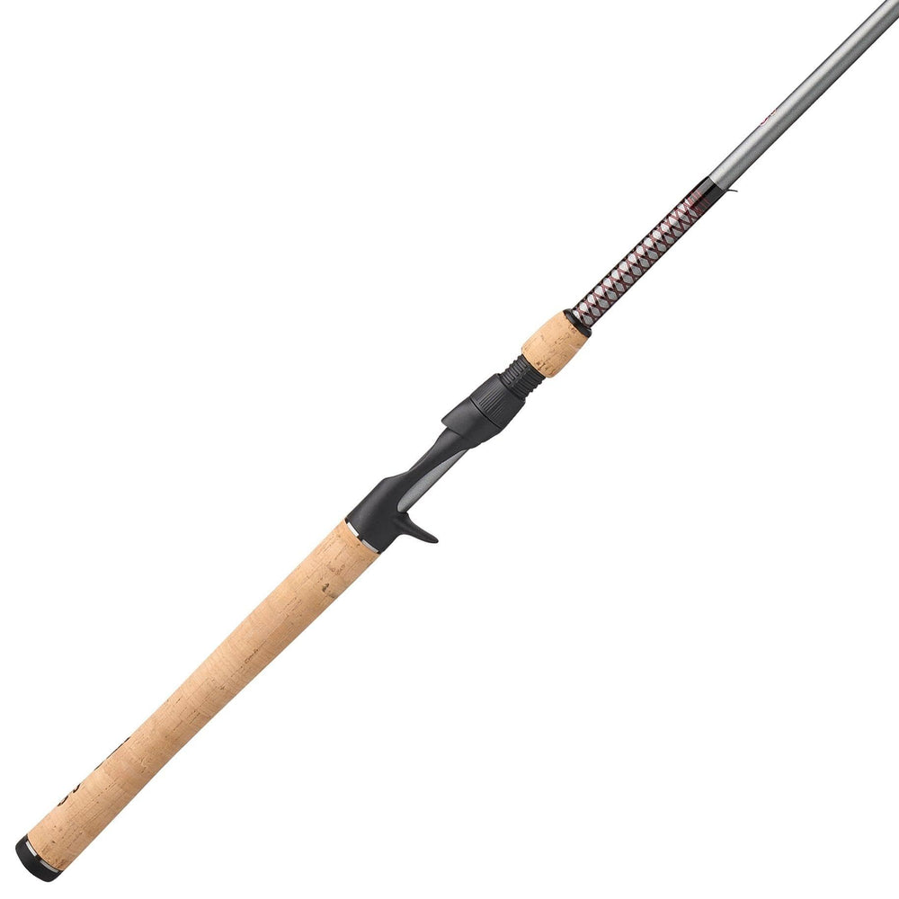 Ugly Stik Elite casting rod close-up highlights graphite-core for sensitivity.