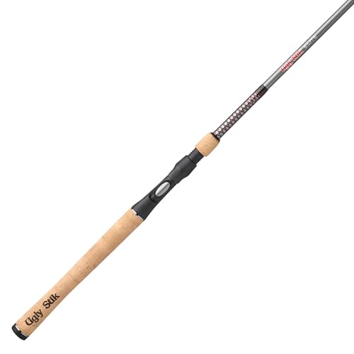 Ugly Stik Elite construction Graphite-Fiberglass blend combines strength with responsive feel.