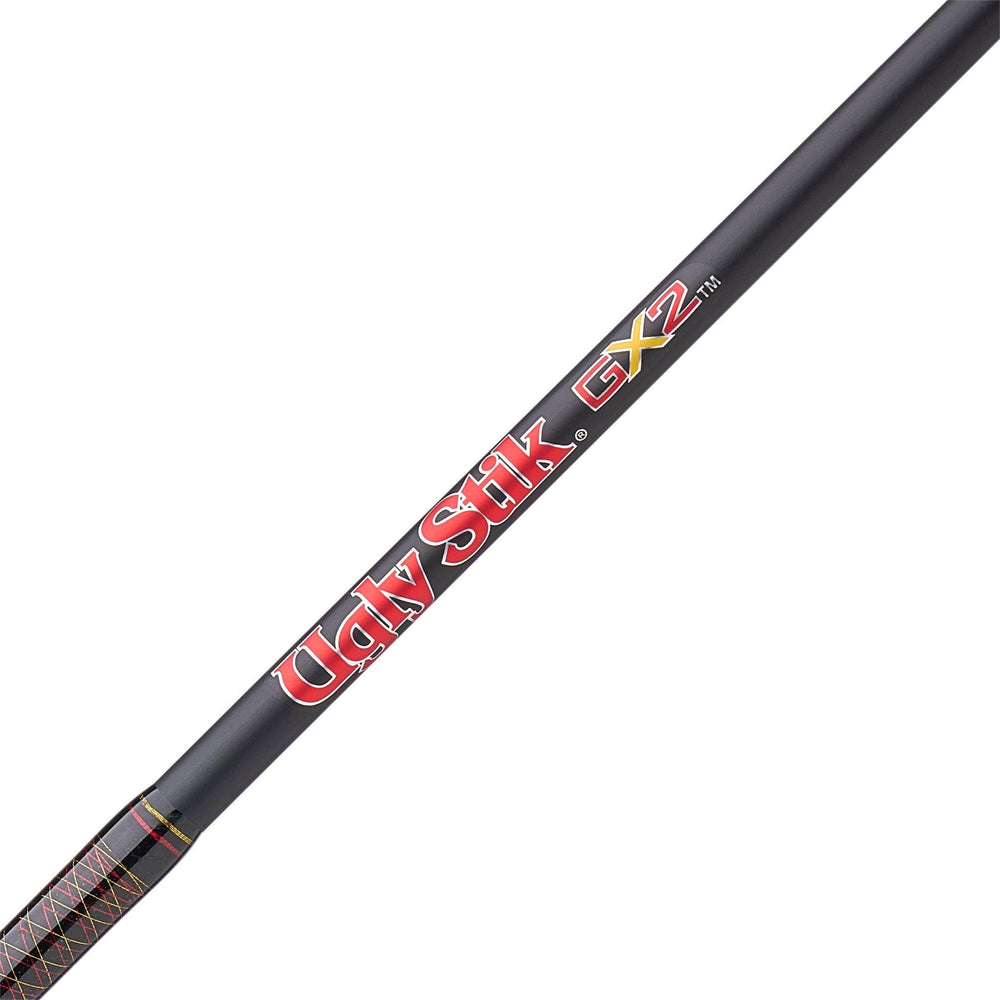 Ugly Stik GX2 clear tip design closeup highlighting sensitivity for strike detection