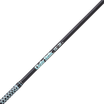 Ugly Stik GX2 graphite-fiberglass blend: balanced feel and rugged durability.