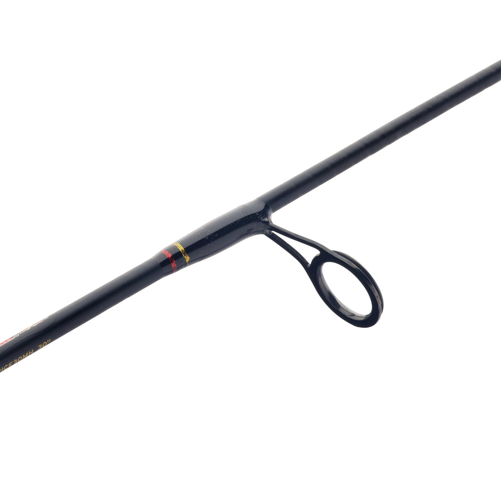 Ugly Stik GX2 stainless-steel guides with hard coating protect line.