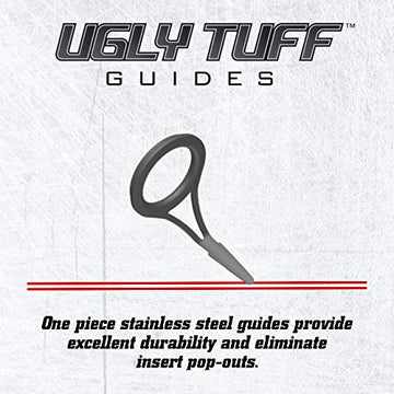 Ugly Stik Shakespeare 7’ Catfish Spinning Rod EVA handle provides slip resistance.