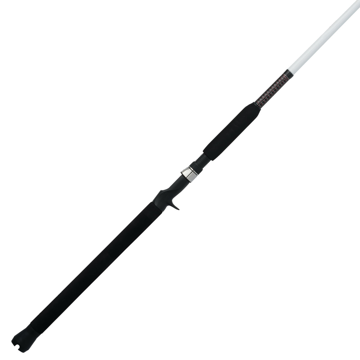 Ugly Stik Shakespeare 7’ Catfish Spinning Rod front view shows durability and sensitivity.