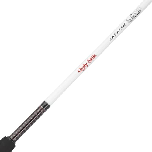 Ugly Stik Shakespeare 7’ Catfish Spinning Rod full assembled two-piece design improves portability.