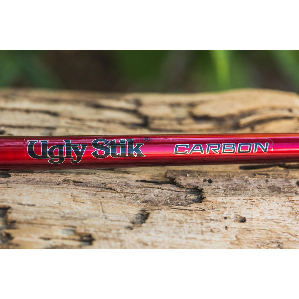 Split-grip handle close-up offering comfort during long retrieves.