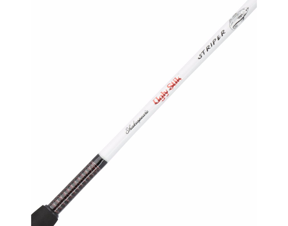 Ugly Stik Striper rod with stainless guides highlights durability on rugged trips