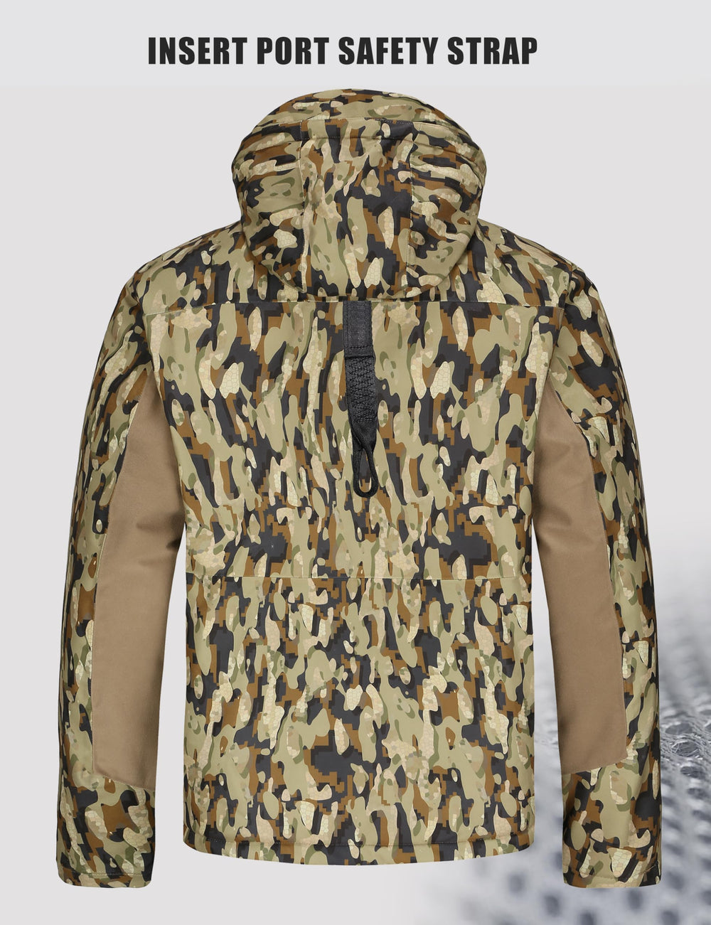 UIIHUNT adjustable hood cuffs and hem ensure a secure comfortable fit