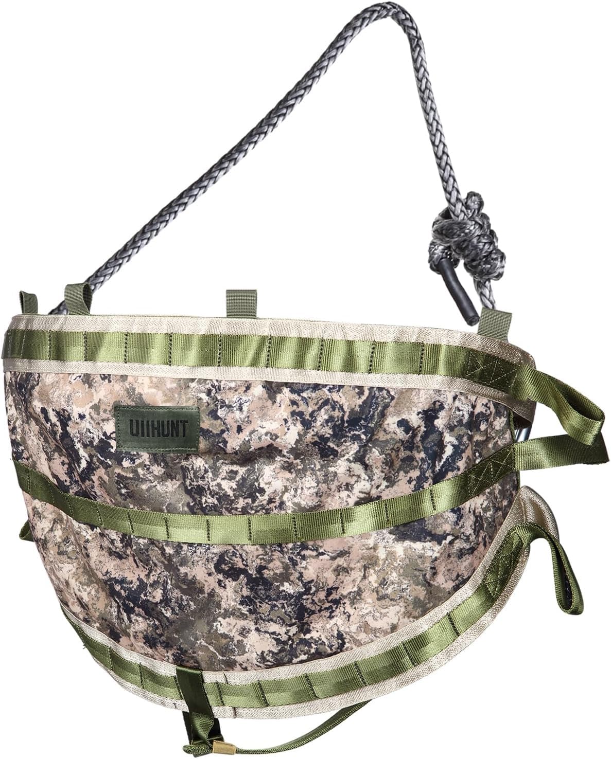UIIHUNT bridge adjustment shows 33-inch rope for versatile shooting angles.