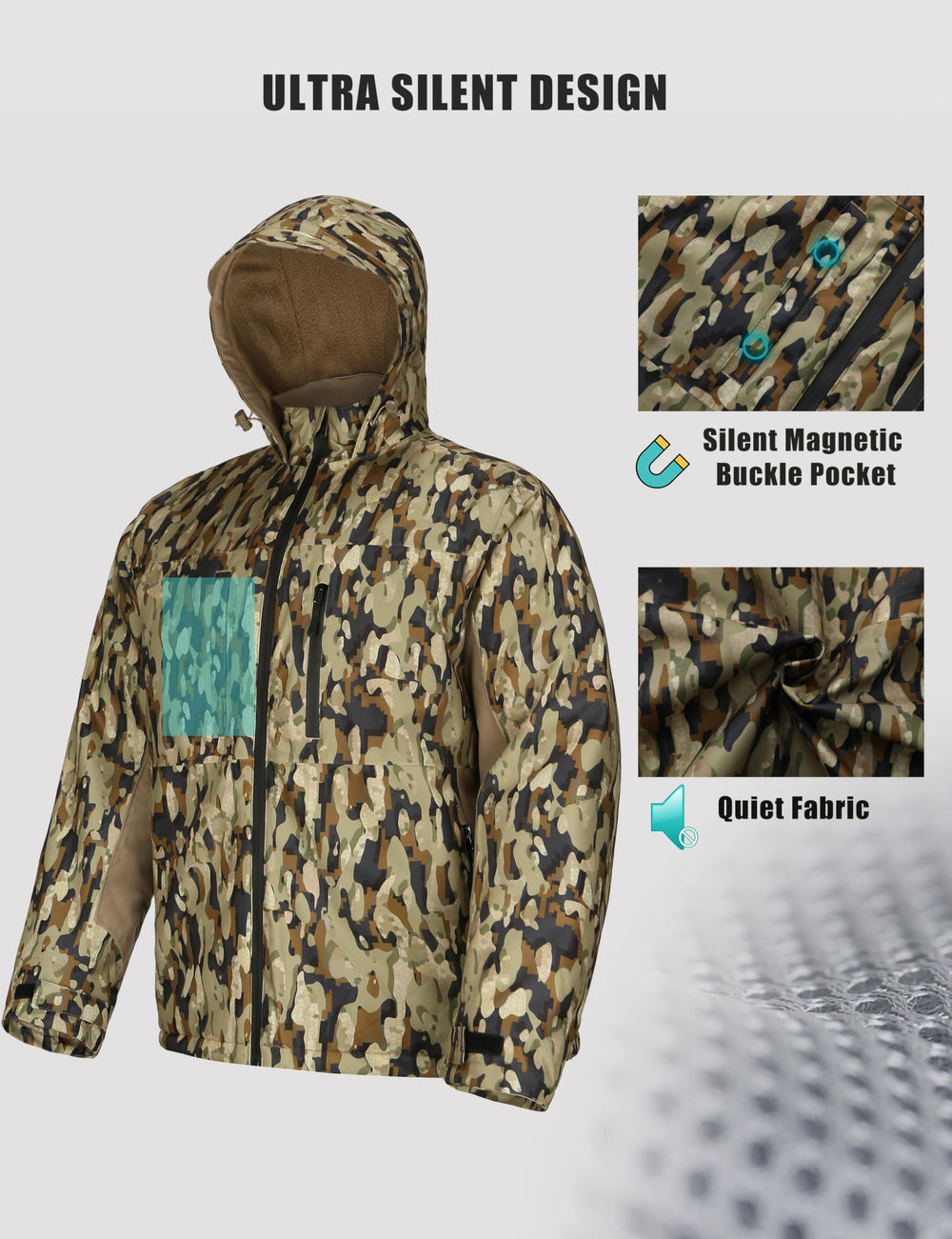 UIIHUNT detachable face mask for full camouflage and breathability