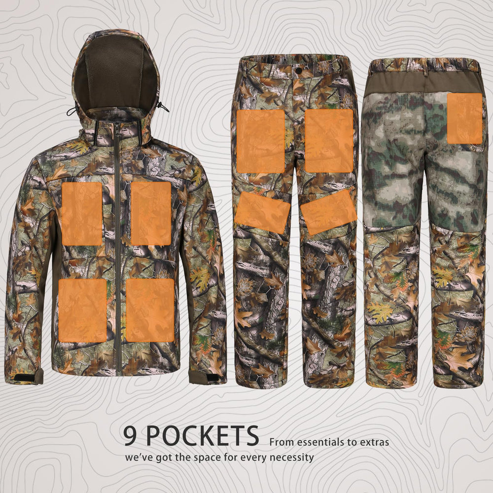 UIIHUNT jacket with water-resistant, breathable exterior for dry hunts.