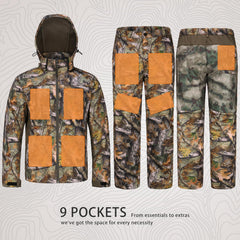UIIHUNT jacket with water-resistant, breathable exterior for dry hunts.