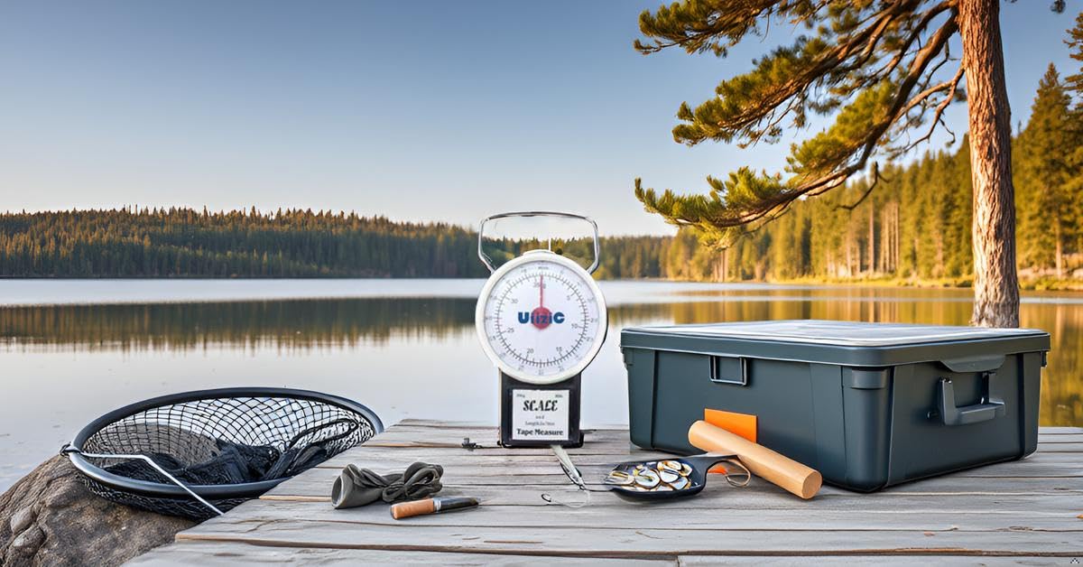 Weighing a catch using the WH35 scale