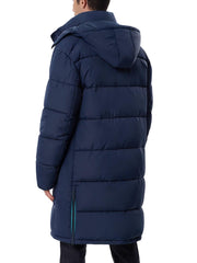 UIQUR puffer features side zip vents and 12 way front zipper for adjustable ventilation.