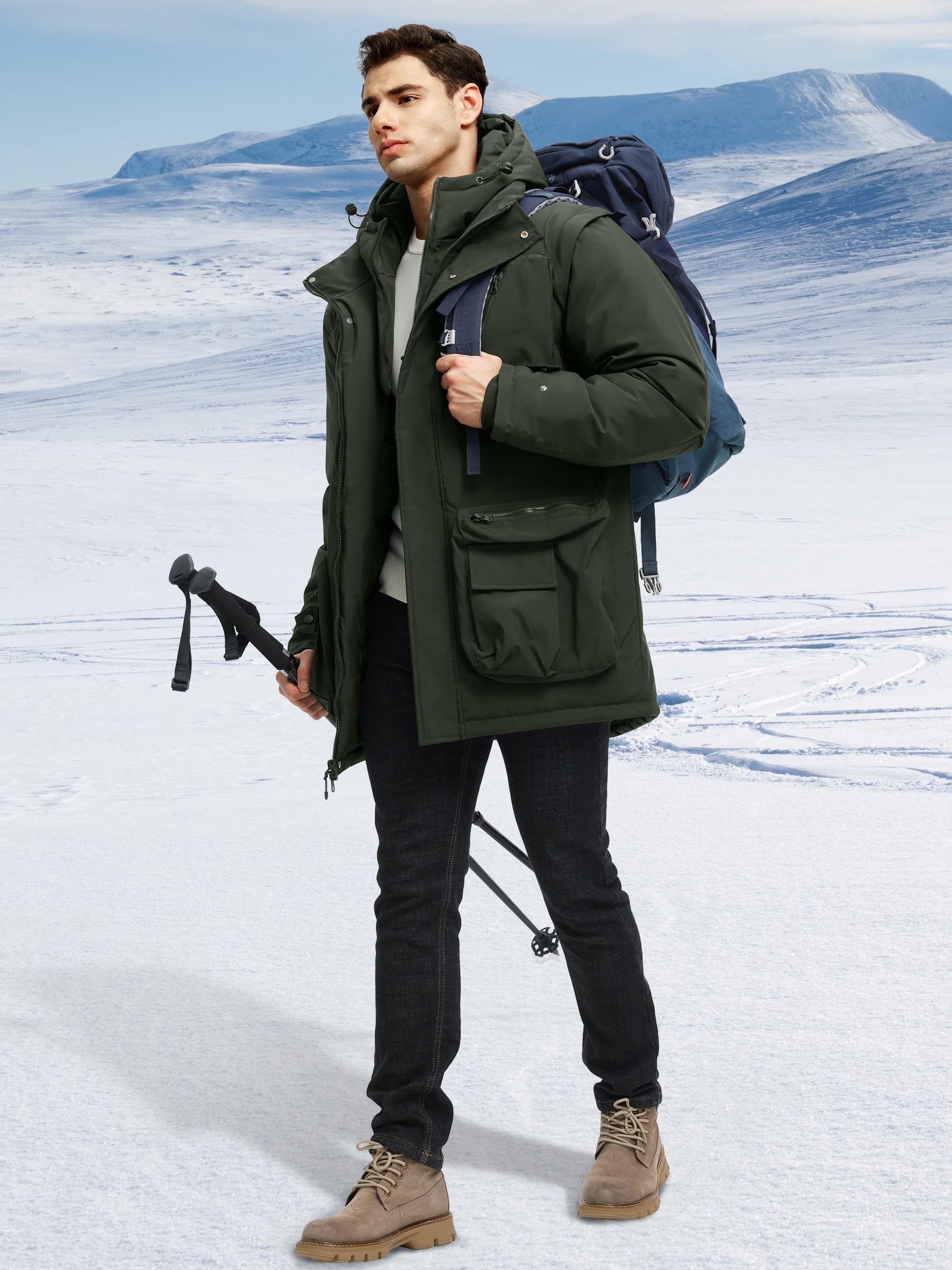 UIQUR warm fleece lining delivers cozy warmth on cold days.