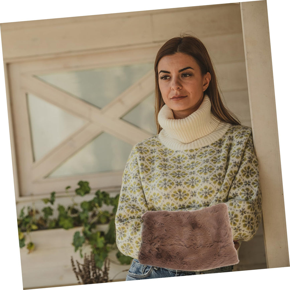 UKCOCO hand warmer muff material detail of soft imitation fur