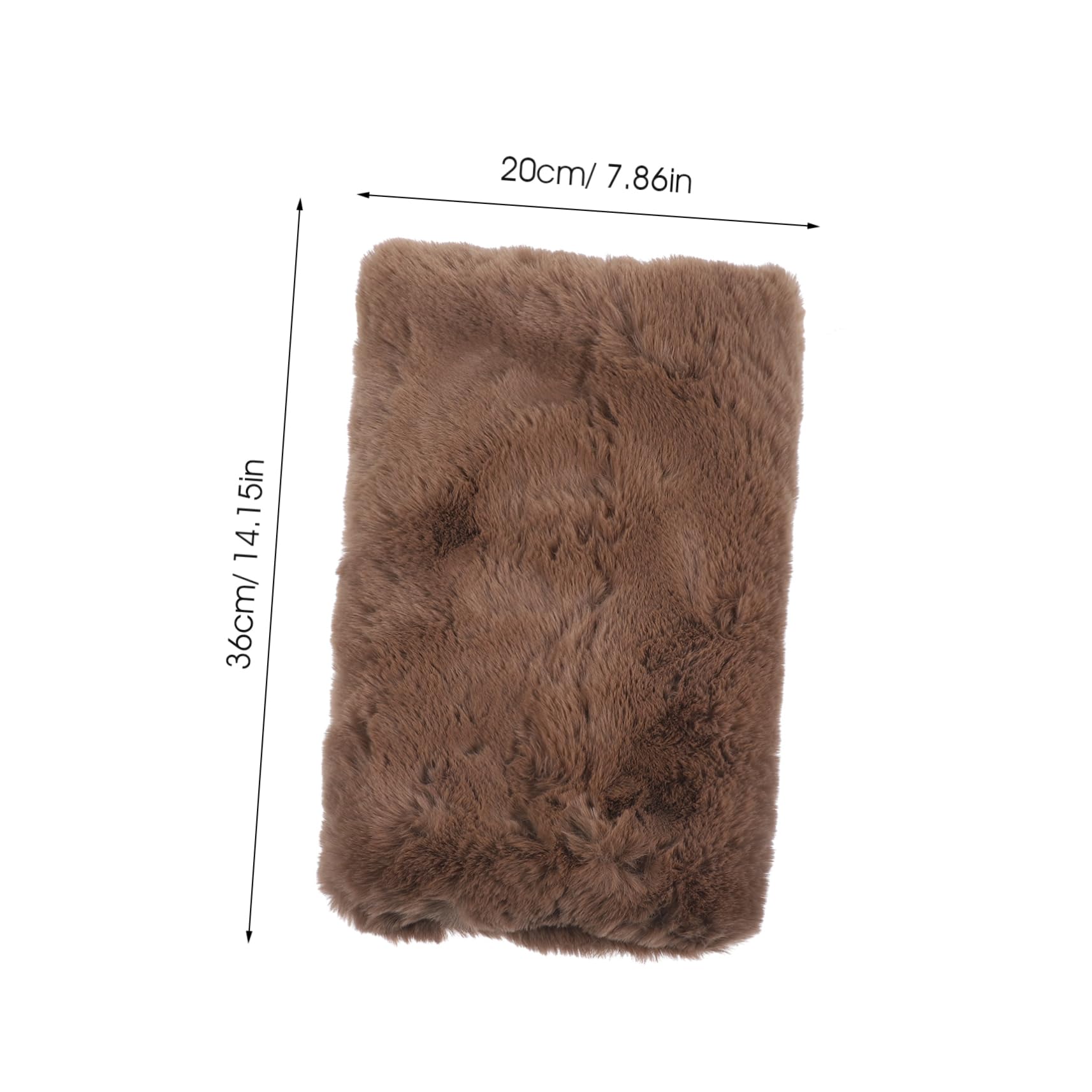 UKCOCO hand warmer muff side view showing fluffy texture