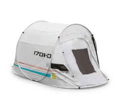 Ukonic Star Trek Justman tent interior shows spacious 2-3 person sleep area.