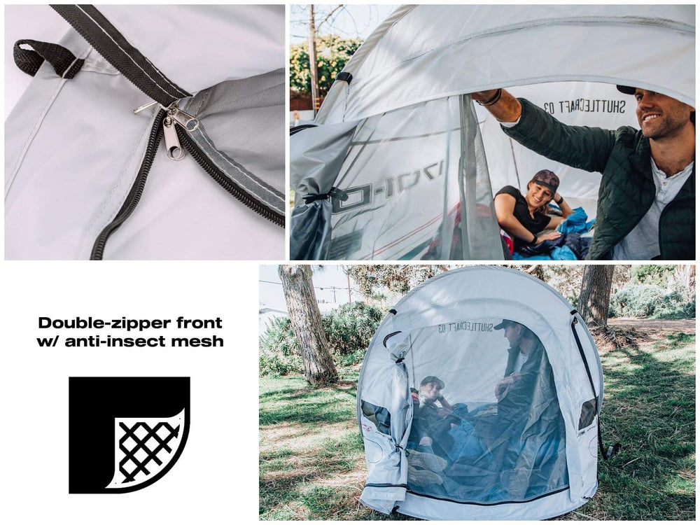 Ukonic Star Trek Justman tent ready for stargazing at night.