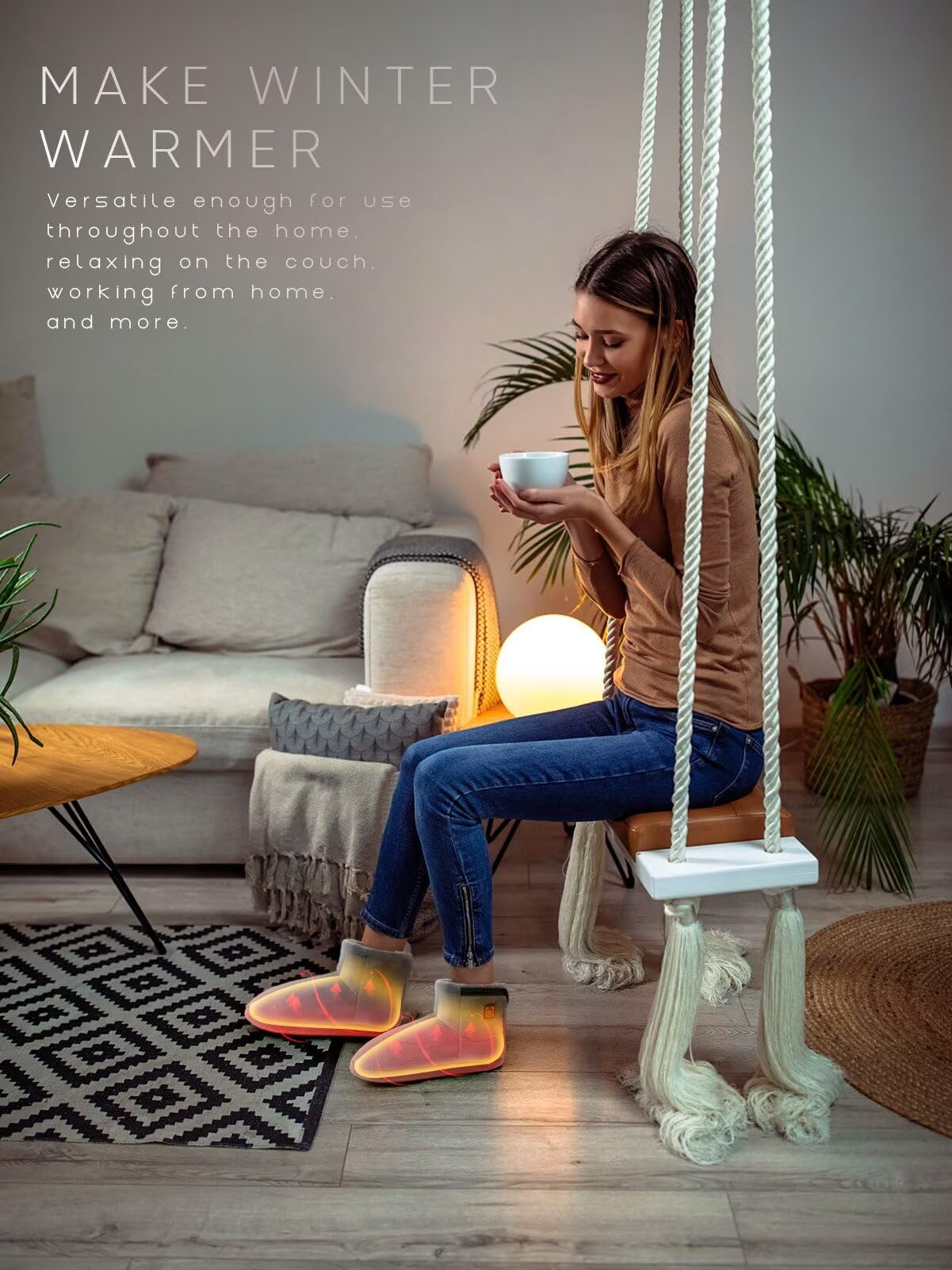Ulefi heated booties are a cozy winter gift idea for family.