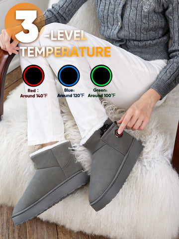 Ulefi heated slippers LED temperature indicators show three heat levels.