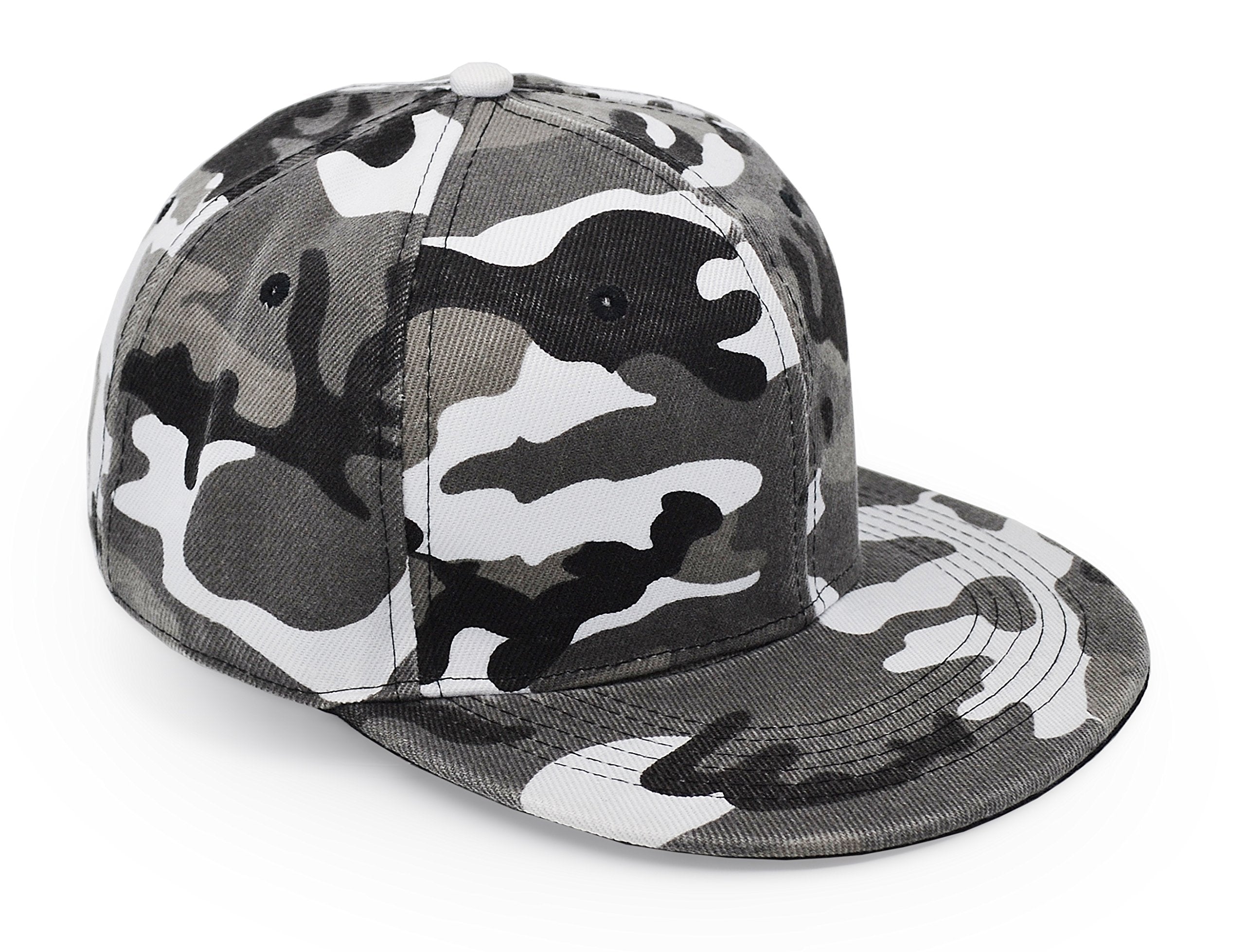 UltraKey flat brim cap in army camo grey, ideal for outdoor adventures.