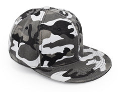 UltraKey flat brim cap in army camo grey, ideal for outdoor adventures.